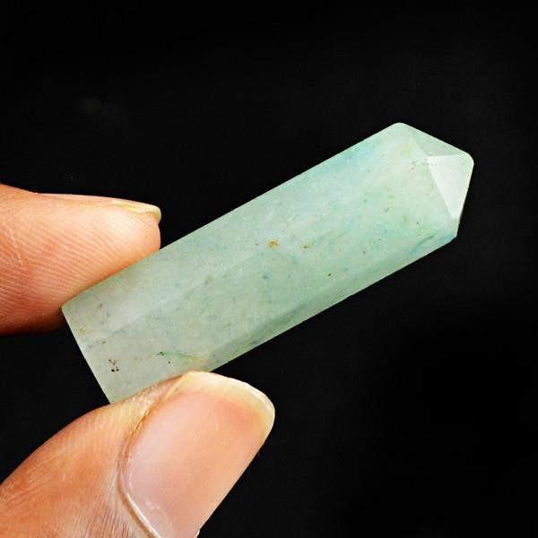 gemsmore:Natural Green Aquamarine Crystal Healing Point