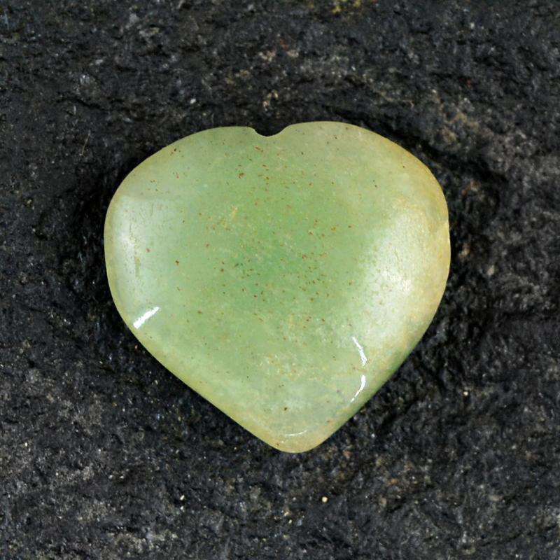 gemsmore:Natural Green Aquamarine Gemstone - Heart Shape