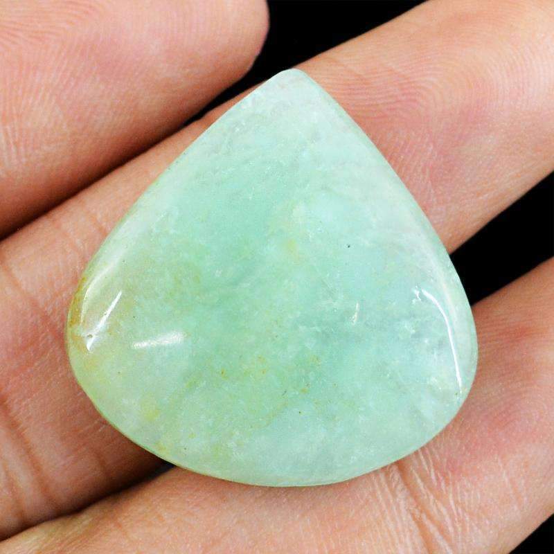 gemsmore:Natural Green Aquamarine Gemstone - Pear Shape