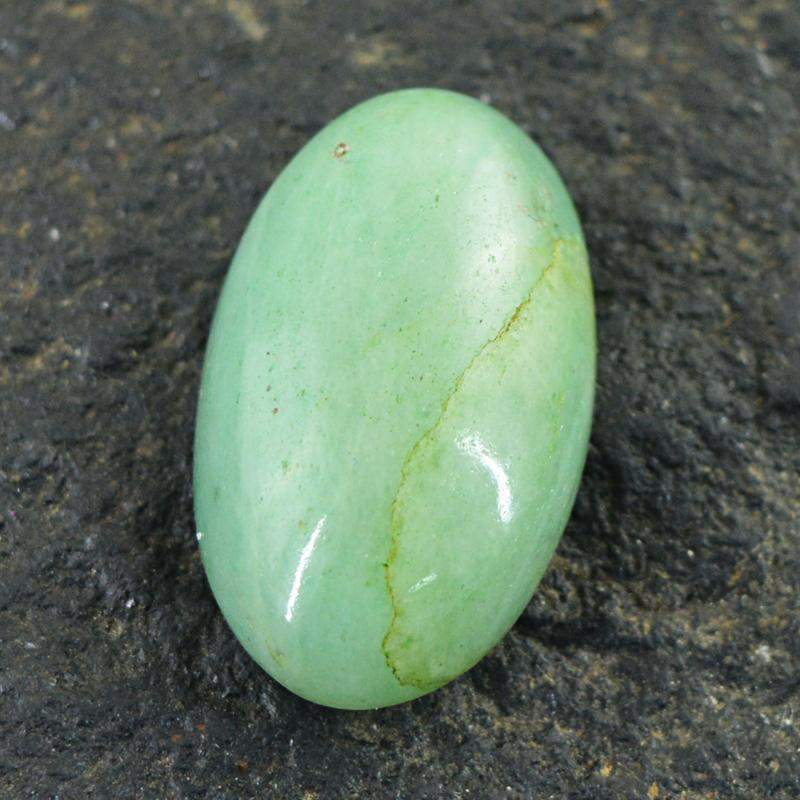 gemsmore:Natural Green Aquamarine Oval Shape Gemstone