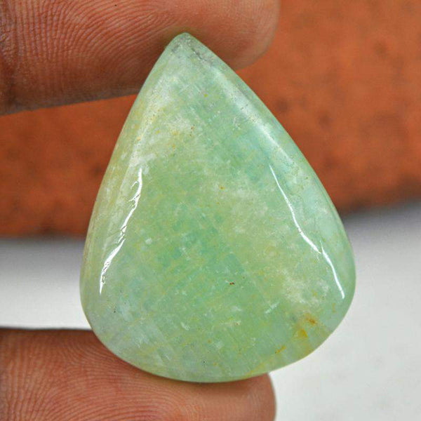 gemsmore:Natural Green Aquamarine Pear Shape Gemstone
