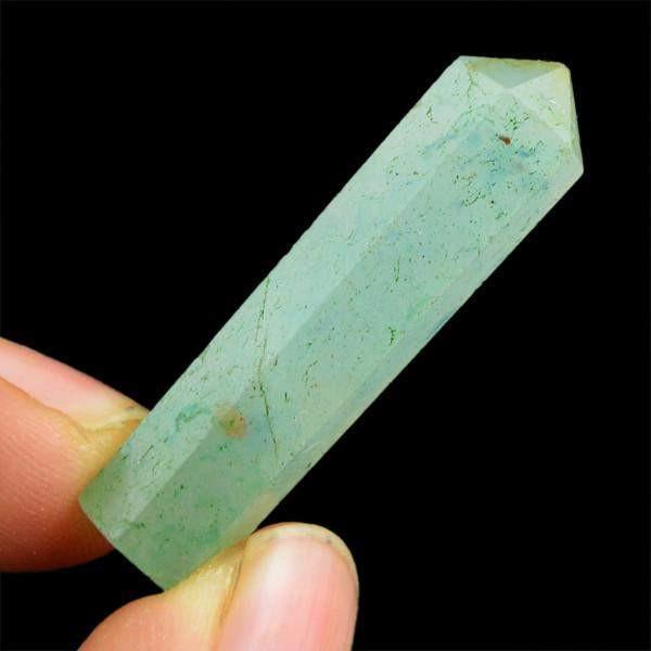 gemsmore:Natural Green Aquamarine Reiki Healing Point Gemstone