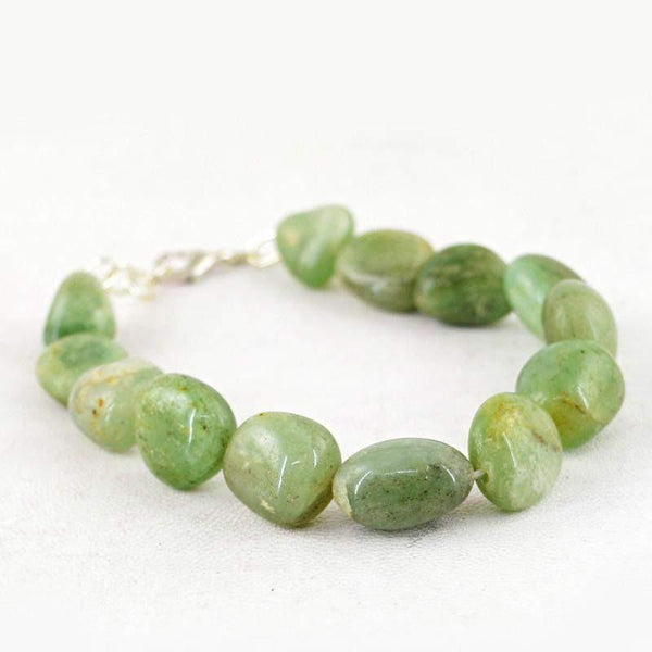 gemsmore:Natural Green Aventurine Bracelet Genuine Beads