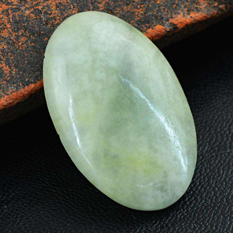 gemsmore:Natural Green Aventurine Oval Shape Untreated  Loose Gemstone