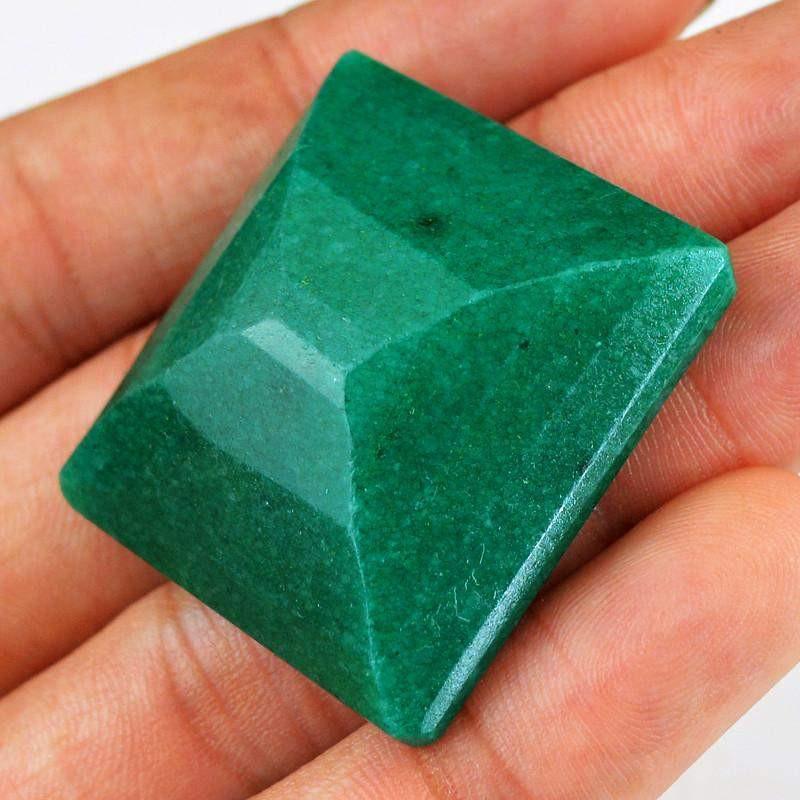 gemsmore:Natural Green Emerald Faceted Gemstone