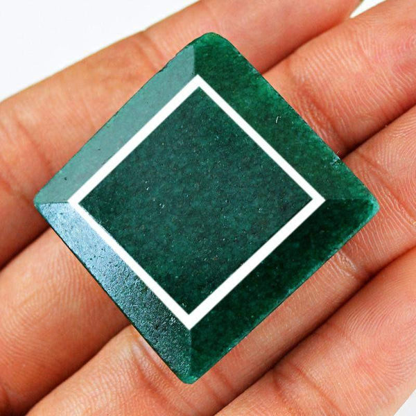 gemsmore:Natural Green Emerald Faceted Gemstone