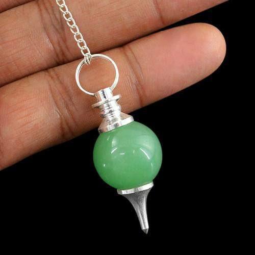 gemsmore:Natural Green Jade AAA Elegant Pendulum