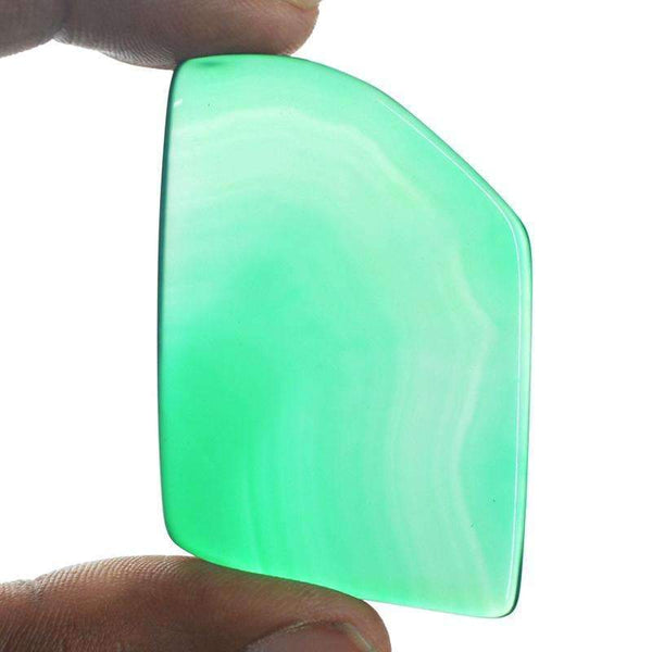 gemsmore:Natural Green Onyx Gemstone - Loose Gemstone