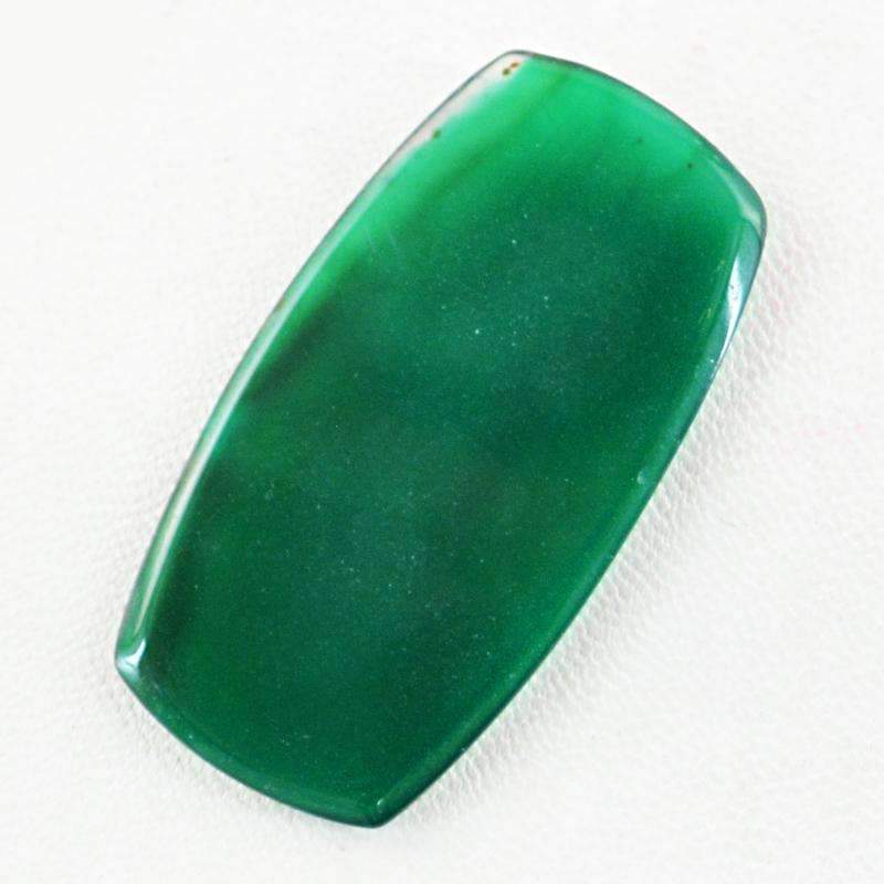 gemsmore:Natural Green Onyx Gemstone - Loose Untreated