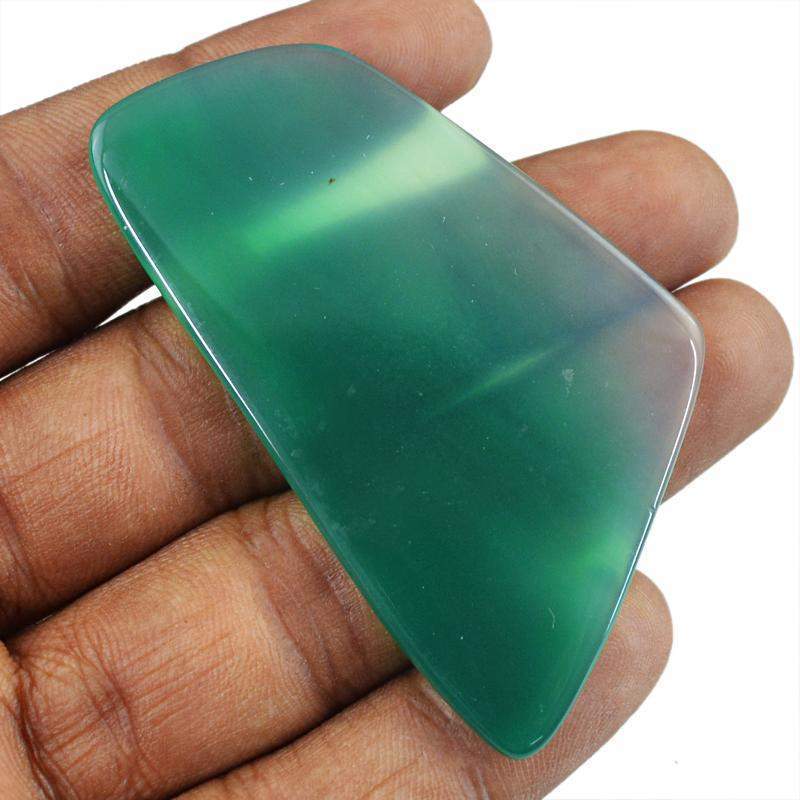 gemsmore:Natural Green Onyx Untreated Loose Gemstone