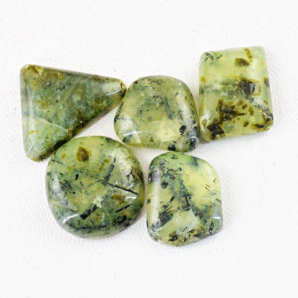 gemsmore:Natural Green Phrenite Loose Gemstone Lot