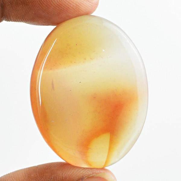 gemsmore:Natural Healing Palm Onyx Oval Shape Untreated Gemstone