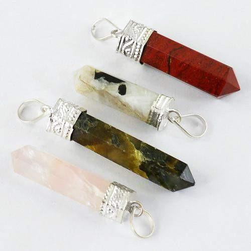 gemsmore:Natural Healing Point Pendant Lot