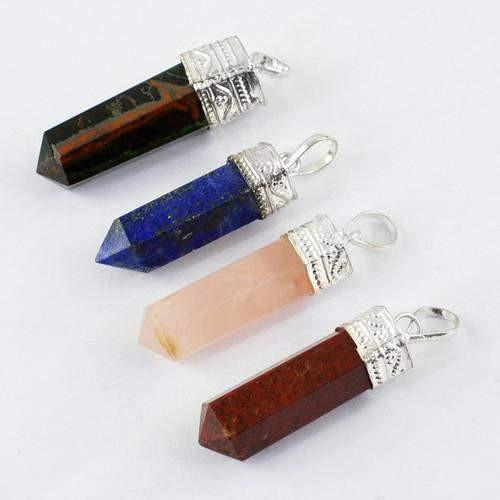 gemsmore:Natural Healing Point Pendant Lot