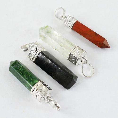 gemsmore:Natural Healing Point Pendant Lot