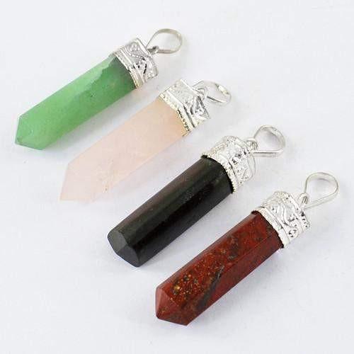 gemsmore:Natural Healing Point Pendant Lot