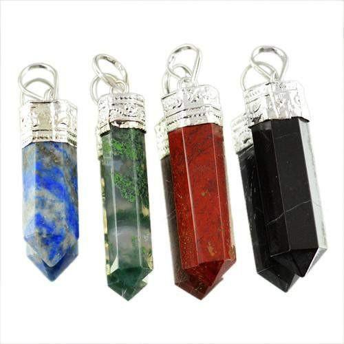 gemsmore:Natural Healing Point Pendant Lot