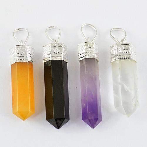 gemsmore:Natural Healing Point Pendant Lot