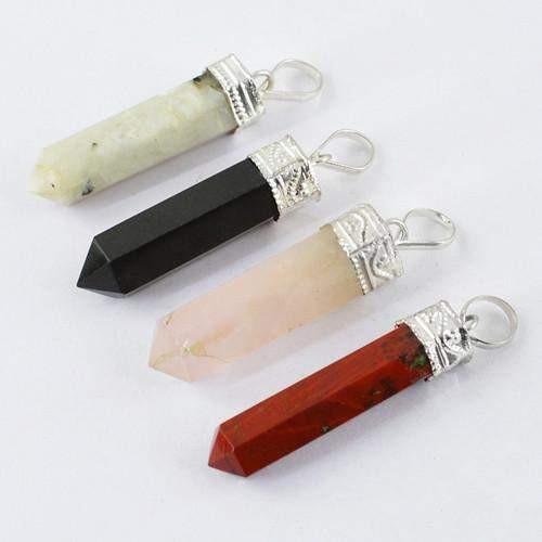 gemsmore:Natural Healing Point Pendant Lot