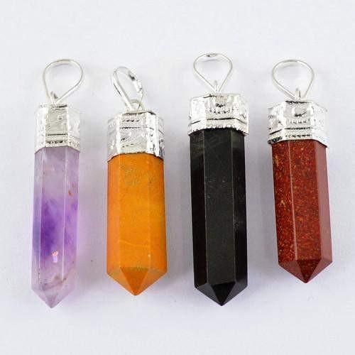 gemsmore:Natural Healing Point Pendant Lot