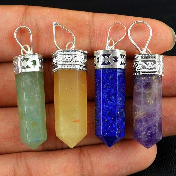 gemsmore:Natural Healing Point Pendant Lot