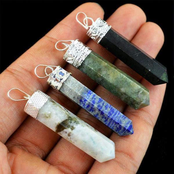 gemsmore:Natural Healing Point Pendant Lot