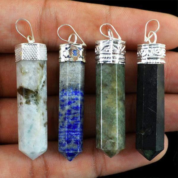 gemsmore:Natural Healing Point Pendant Lot