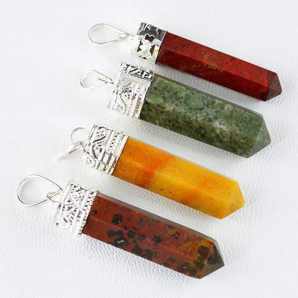 gemsmore:Natural Healing Point Pendant Lot