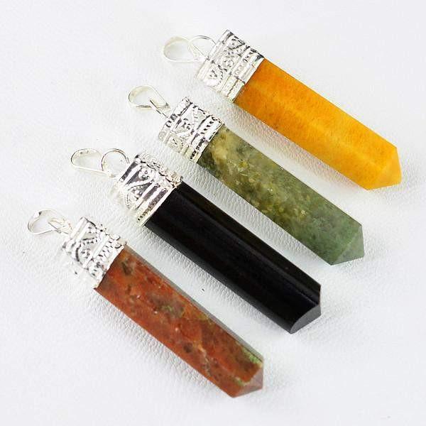 gemsmore:Natural Healing Point Pendant Lot