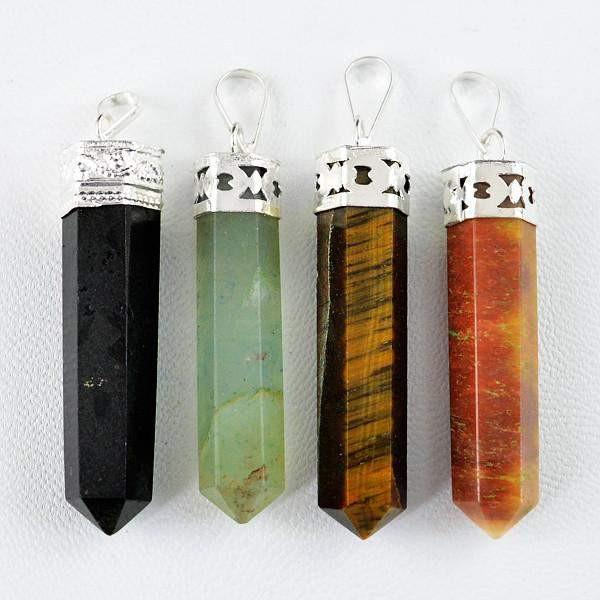 gemsmore:Natural Healing Point Pendant Lot