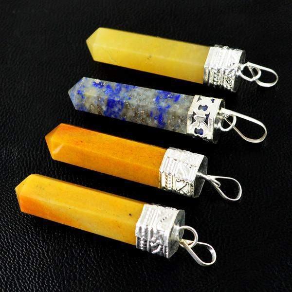 gemsmore:Natural Healing Point Pendant Lot