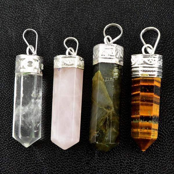 gemsmore:Natural Healing Point Pendant Lot