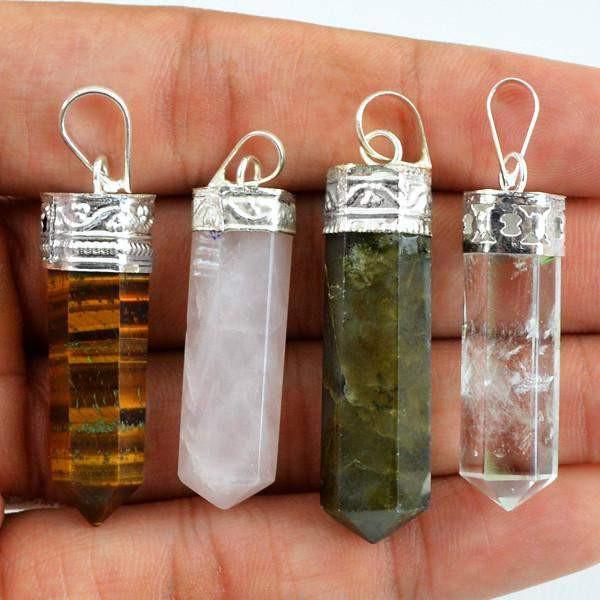 gemsmore:Natural Healing Point Pendant Lot