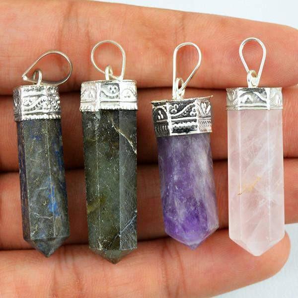 gemsmore:Natural Healing Point Pendant Lot