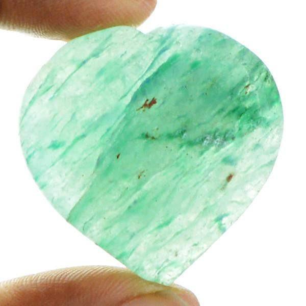 gemsmore:Natural Heart Shape Aquamarine Genuine Gemstone