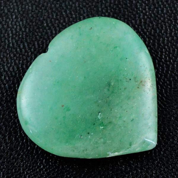 gemsmore:Natural Heart Shape Green Aquamarine Carved Gemstone