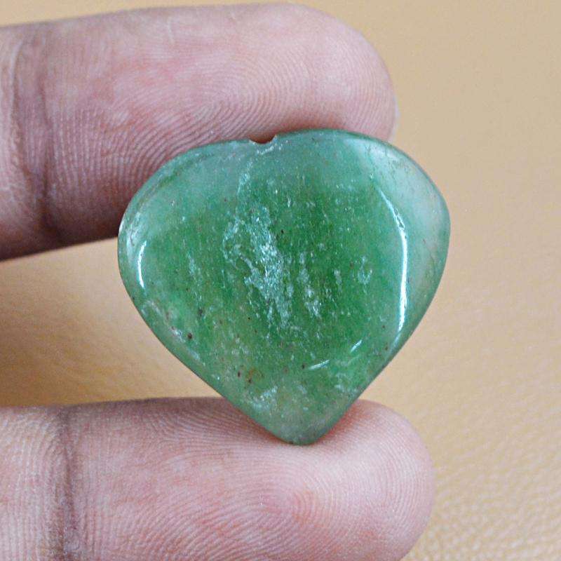 gemsmore:Natural Heart Shape Green Aquamarine Gemstone