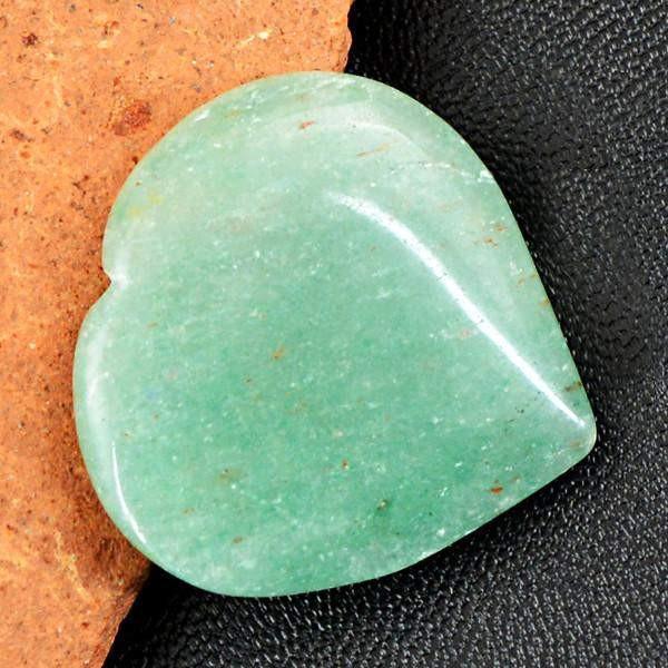 gemsmore:Natural Heart Shape Green Aquamarine Genuine Gemstone