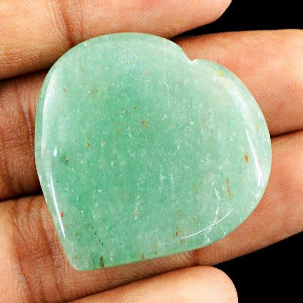 gemsmore:Natural Heart Shape Green Aquamarine Genuine Gemstone