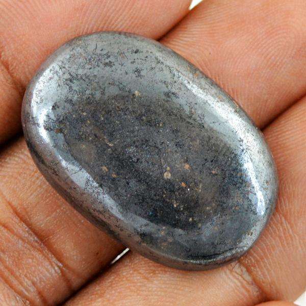 gemsmore:Natural Hematite Oval Shape Untreated Loose Gemstone