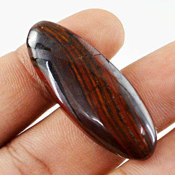 gemsmore:Natural Iron Tiger Eye Oval Shape Loose Gemstone