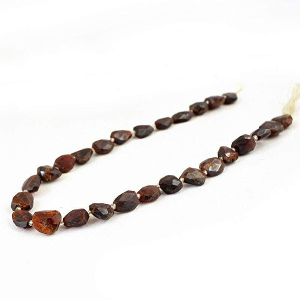 gemsmore:Natural Iron Tiger Eye Untreated Beads Strand