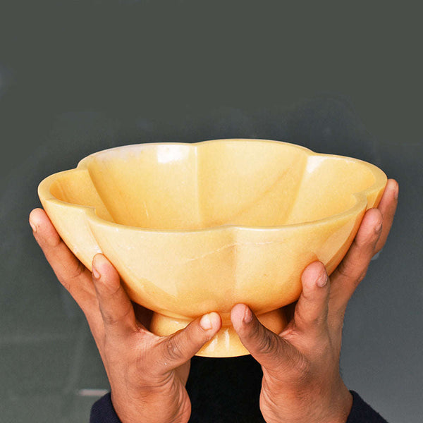 gemsmore:Natural Jasper Hand Carved Genuine Crystal Gemstone Carving Massive Bowl