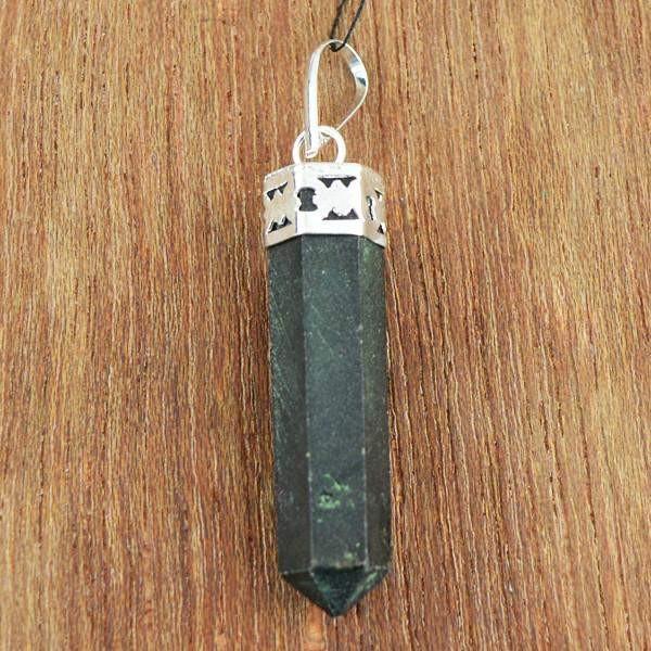 gemsmore:Natural Jasper Reiki Healing Meditation Point Pendant