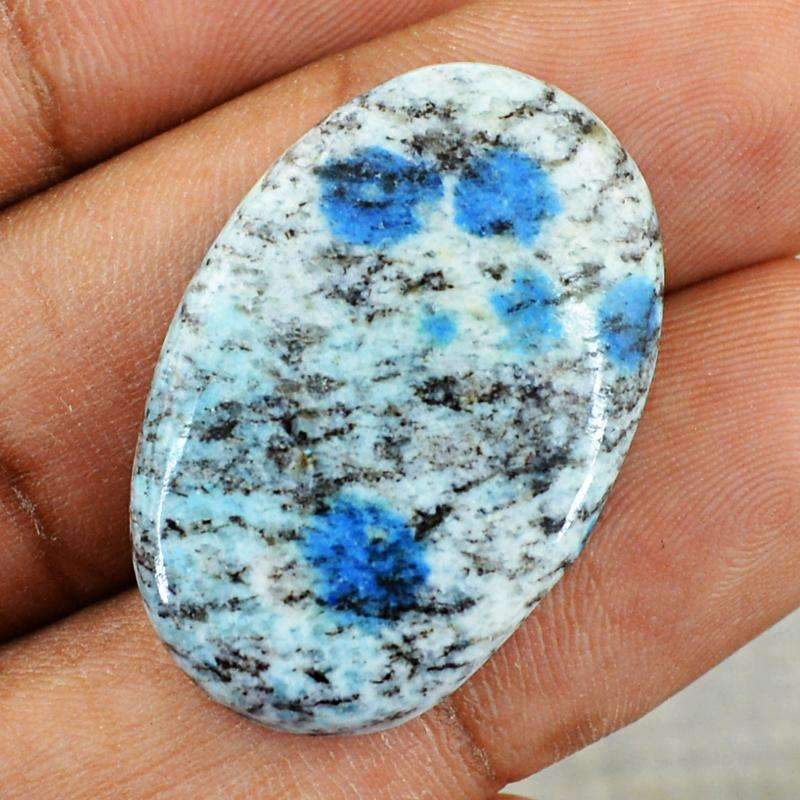 gemsmore:Natural K2 Jasper Gemstone - Oval Shape