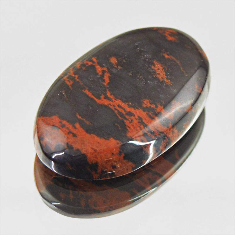 gemsmore:Natural Mahogany Jasper Oval Shape Genuine Gemstone