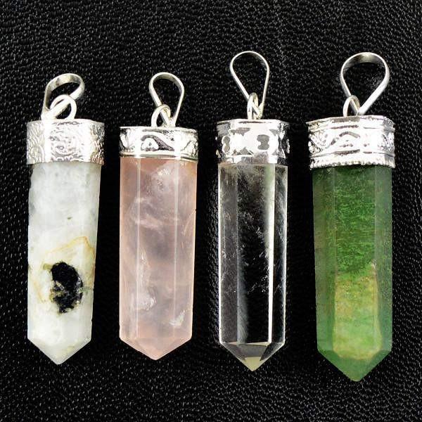 gemsmore:Natural Meditation Healing Point Pendant Lot