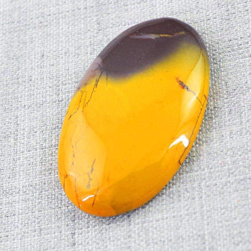 gemsmore:Natural Mookaite Gemstone Untreated Oval Shape