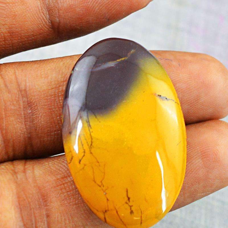 gemsmore:Natural Mookaite Gemstone Untreated Oval Shape