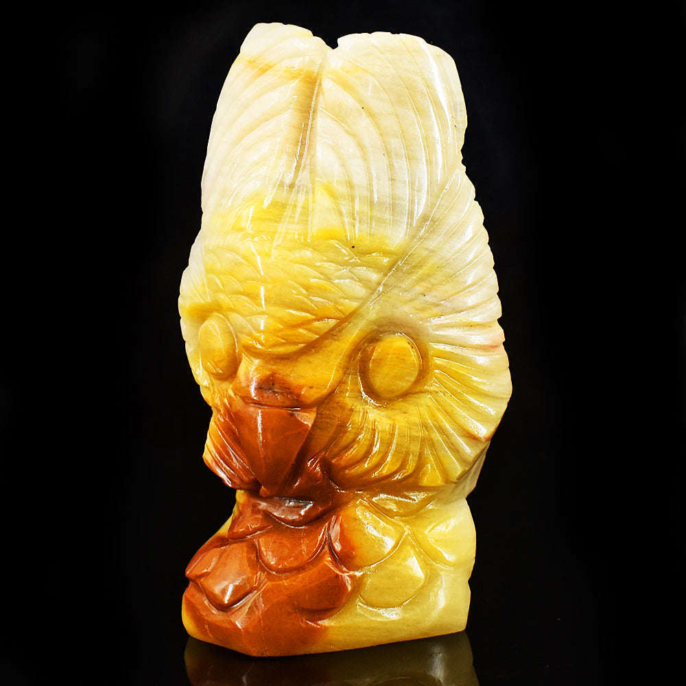 gemsmore:Natural Mookaite Hand Carved Genuine Crystal Gemstone Carving Owl